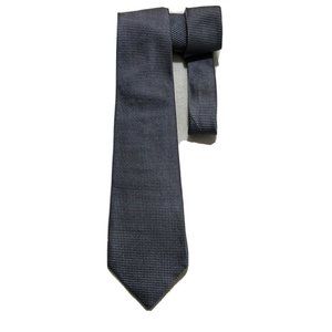 HUGO BOSS SLECTION Gray Geometric Silk Tie 60"/ 3.2" EC